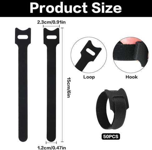 25 Pcs Silicone Cable Ties, Reusable Cable Straps Wire Organizer, Cable Management Cord Organizer for Fastening Earphone Phone Charger Home Office Desk Kitchen Appliances Cable Cords Wires in Kuwait