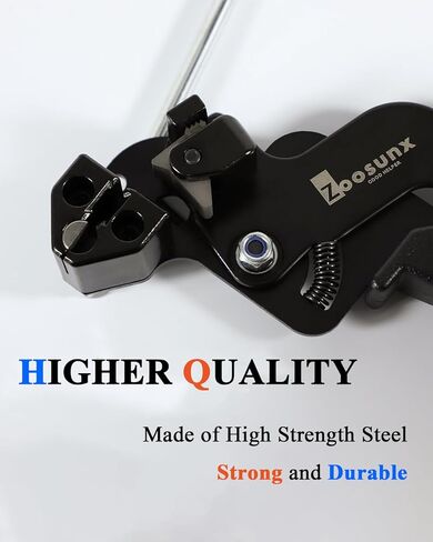 مجموعة أدوات معدنية بسحاب للربط: شداد ربط كابل من الفولاذ المقاوم للصدأ عالي التحمل مع 100 قطعة من أربطة السحاب المعدنية ذاتية القفل مقاس 11.8 بوصة للسياج والعادم والأنابيب والإصلاحات الصناعية (100 قطعة + أداة، فضي) in Kuwait