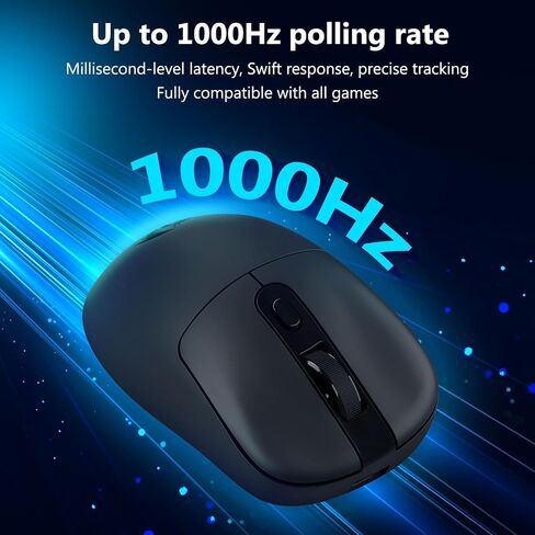 ماوس ألعاب لاسلكي Redragon، خفيف الوزن 58 جرام، 24000 نقطة لكل بوصة، ثلاثي الوضع 2.4 جيجا/بلوتوث/USB-C، مستشعر PAW3311، ماوس بطارية 75 ساعة مع 6 أزرار قابلة للبرمجة للكمبيوتر الشخصي/Mac (أسود) in Saudi Arabia