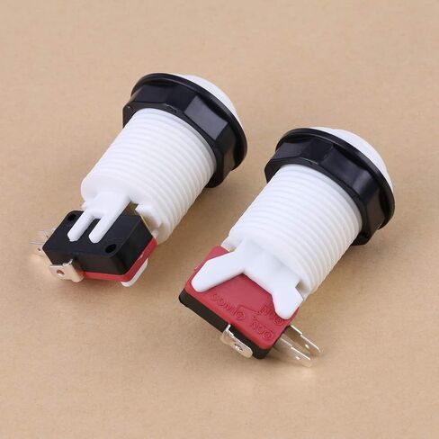 2 Player Game Buttons, Classic Game Accessories Parts Long Start Button DIY Kit 1P and 2P Player Push Buttons for Joystick Games in Saudi Arabia