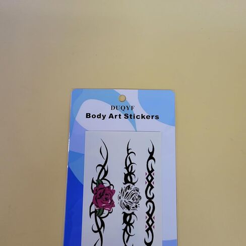 Body Art Stickers, Waterproof Fake Body Art Stickers for Women Men, for Arm Leg Face Festival in Saudi Arabia