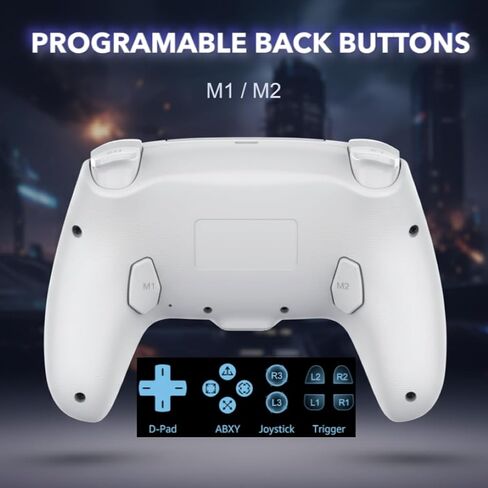 AureoPlay Wireless Controller Compatible with PS5/PS5 Slim/PS5 Pro/PC – RGB Gamepad with Hall Effect Joysticks, Dual Vibration, Six-Axis Motion Sensor, Touch Panel, Turbo & Programmable Buttons, Ergonomic Design in Saudi Arabia