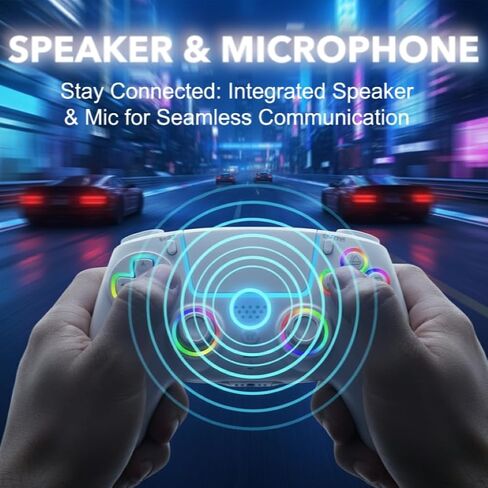AureoPlay Wireless Controller Compatible with PS5/PS5 Slim/PS5 Pro/PC – RGB Gamepad with Hall Effect Joysticks, Dual Vibration, Six-Axis Motion Sensor, Touch Panel, Turbo & Programmable Buttons, Ergonomic Design in Saudi Arabia