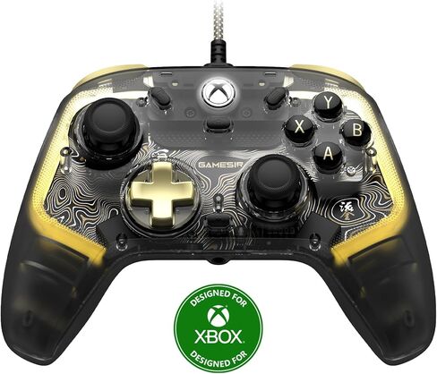 وحدة تحكم سلكية محسنة من GameSir Kaleid Flux لأجهزة Xbox وإضاءة RGB وعصا التحكم ذات تأثير Hall، متوافقة مع Xbox Series X|S وXbox One وWindows 10/11 PC - مرخصة رسميًا (متجددة) in Kuwait