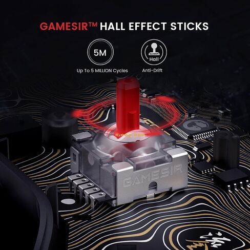 وحدة تحكم سلكية محسنة من GameSir Kaleid Flux لأجهزة Xbox وإضاءة RGB وعصا التحكم ذات تأثير Hall، متوافقة مع Xbox Series X|S وXbox One وWindows 10/11 PC - مرخصة رسميًا (متجددة) in Kuwait