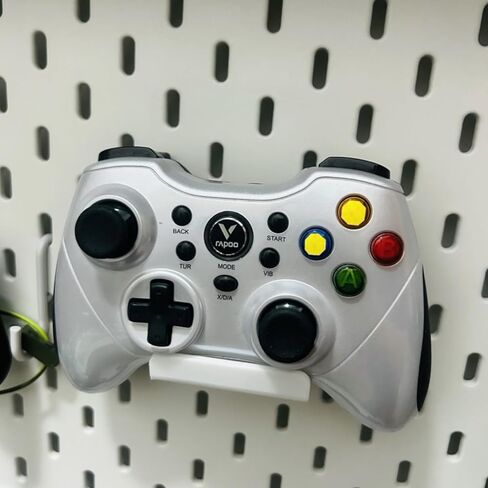 3D_ZeapoAI حامل سماعة الرأس ووحدة التحكم لجهاز IKEA Skadis Pegboard متوافق مع وحدة تحكم Xbox PS5 PS4 قطعتين in Kuwait