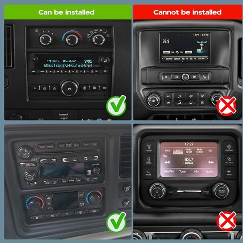 Android 14 Double Din Car Stereo ترقية راديو لسيارة Chevy Express Van 2008-2019، 8 بوصة شاشة لمس لاسلكية Carplay Android Auto GPS WiFi Bluetooth RDS DSP SWC Mirrorlink in Kuwait