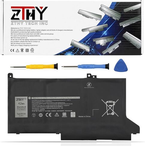 WDX0R 3CRH3 Battery Replacement for Dell Latitude 3480 3580 3189 3379 Inspiron 15 7579 7573 7560 7569 7570 5565 5567 5568 5570 5578 5579 7586 13 7368 7378 5368 5378 5379 17 5765 5767 5775 P58F P75F in Kuwait