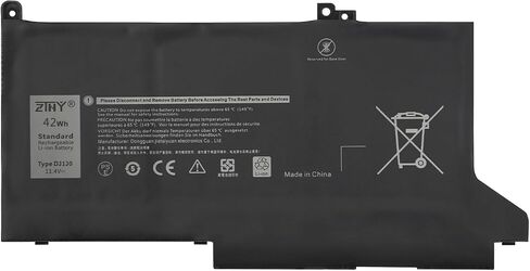 WDX0R 3CRH3 Battery Replacement for Dell Latitude 3480 3580 3189 3379 Inspiron 15 7579 7573 7560 7569 7570 5565 5567 5568 5570 5578 5579 7586 13 7368 7378 5368 5378 5379 17 5765 5767 5775 P58F P75F in Kuwait