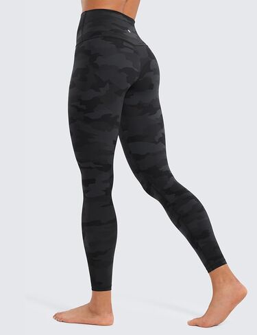 CRZ YOGA Butterluxe High Waisted Lounge Legging 25" - Buttery Soft Workout Yoga Pants for Women Burgundy Tie Dye Flowers X-Small in Kuwait