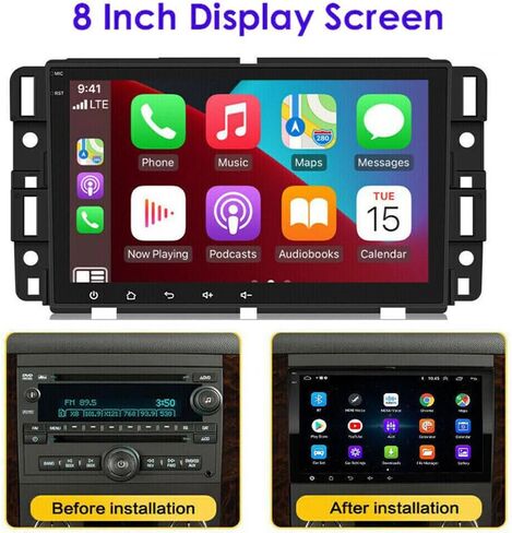 ترقية ستيريو راديو السيارة Android 13 لـ 2008-2012 شيفروليه ماليبو 8 بوصة شاشة تعمل باللمس GPS Navi Head Unit Radio استبدال مزدوج Din مع Carplay اللاسلكي وAndroid Auto Bluetooth BT DSP SWC in Saudi Arabia