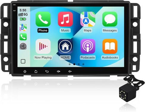 2+64G Android 14 Car Stereo for Chevrolet Silverado GMC Sierra Yukon 2007-2013 with 8 Inch IPS Touchscreen Multimedia Player Radio Built-in Wireless Carplay/Android Auto/GPS/Bluetooth 5.4/WIFI6/SWC in Saudi Arabia