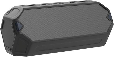 مكبرات صوت بلوتوث Altec Lansing HydraBoom، مكبر صوت USB من النوع C قابل للشحن ومقاوم للماء وشاحن هاتف لاسلكي، مكبر صوت ستيريو مع أضواء LED، يطفو في الماء، وقت تشغيل 16 ساعة (أسود) in Kuwait