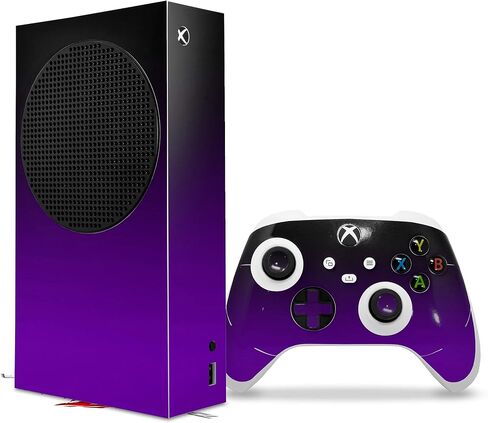 WraptorSkinz Skin Decal Vinyl Wrap compatible with the XBOX Series S Console and Controller Smooth Fades Purple Black (GAMING CONSOLE NOT INCLUDED) in Saudi Arabia