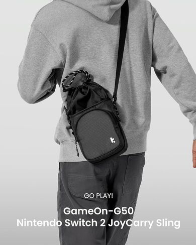 حقيبة Tomtoc Sling Crossbody لجهاز Nintendo Switch 2، حافظة رفيعة، حقيبة ألعاب واقية لحمل الصدر أثناء السفر in Saudi Arabia