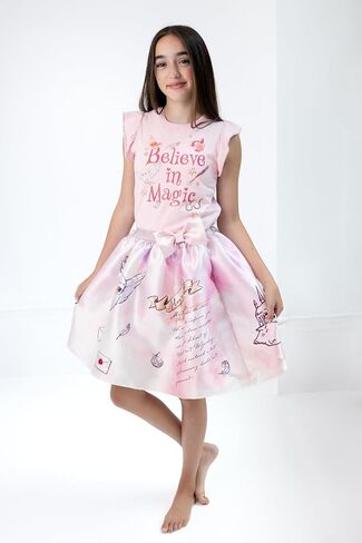 Harry Potter Girls Tank Top, Satin Skirt and Bag 3 Piece Outfit Set Toddler to Big Kid Sizes (4T - 14-16) in Saudi Arabia