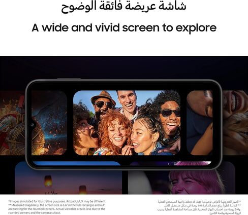 SAMSUNG Galaxy A14 (SM-A145P/DS) Dual SIM,128GB + 4GB, Factory Unlocked GSM, International Version (Fast Car Charger Bundle) - No Warranty - (Silver) in Saudi Arabia