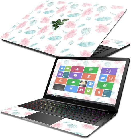 جلد MightySkins متوافق مع Razer Blade Stealth 13.3" 2017 - دانتيل زهري | غطاء ملتف من الفينيل واقٍ ومتين وفريد ​​من نوعه | سهل التطبيق والإزالة وتغيير الأنماط | صنع في الولايات المتحدة الأمريكية in Saudi Arabia