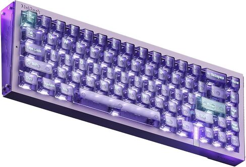 MelGeek REAL67 Wired Gaming Keyboard with RGB, Magnetic Keyboard with Hall Effect, Rapid Trigger, Hot-Swappable, Snap Tap & Adjustable Actuation, Online HIVE Custom (Silicon-Gray) in Saudi Arabia