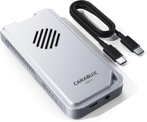 حاوية USB4 NVMe SSD مع مروحة تبريد، حافظة محرك خارجي من الألومنيوم M.2 2280، سرعة نقل 3200 ميجابايت/ثانية، تركيب بدون أدوات، (متوافق مع Thunderbolt/USB-C) محرك SSD خارجي فائق السرعة in Saudi Arabia