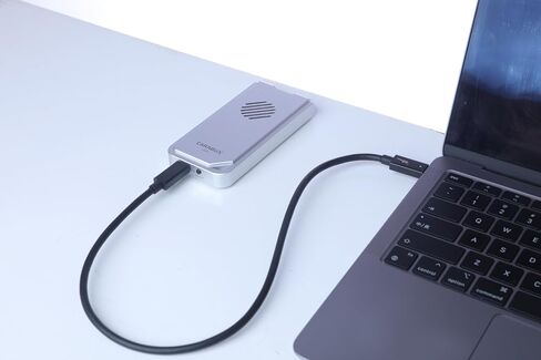 حاوية USB4 NVMe SSD مع مروحة تبريد، حافظة محرك خارجي من الألومنيوم M.2 2280، سرعة نقل 3200 ميجابايت/ثانية، تركيب بدون أدوات، (متوافق مع Thunderbolt/USB-C) محرك SSD خارجي فائق السرعة in Saudi Arabia