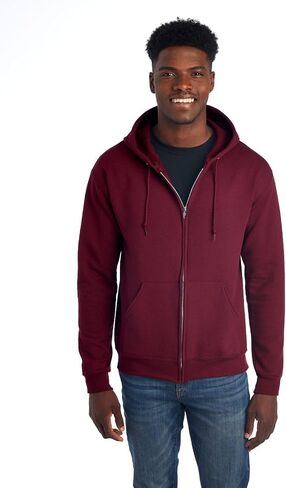 Jerzees -Men's NuBlend -Fleece -Sweatshirts & -Hoodies, Full Zip-Black, Large in Saudi Arabia