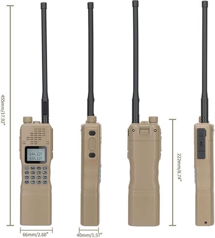 راديو Baofeng AR-152 Ham راديو 10 وات عالي الطاقة تكتيكي ثنائي الاتجاه مع بطارية أكبر قابلة لإعادة الشحن بقدرة 12000 مللي أمبير في الساعة، أجهزة اتصال لاسلكية طويلة المدى محمولة باليد، مجموعة كاملة in Saudi Arabia