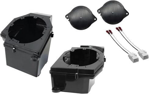 Jeep JL (2018-2023) & Kicker 46CSC654 6.5" CSC Coaxial Speakers and Front 6.5" Speaker Pods with Tweeter Adaptors Compatible with JT (2020-2023) in Saudi Arabia