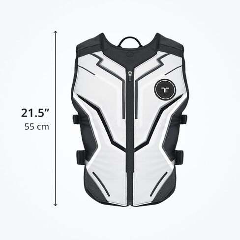 TactSuit Air ASH - سترة لمسية خفيفة الوزن لألعاب الواقع الافتراضي، 16 محركًا للتعليق، تدعم Meta Quest، PS VR2، وVR مستقل، اتصال بلوتوث لاسلكي in Kuwait