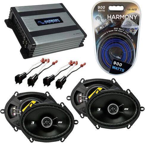 Harmony Audio Kicker DSC68 متوافق مع Ford F-150 1997-2003 مع حزمة استبدال مكبر الصوت Harmony HA-A400.4 in Kuwait