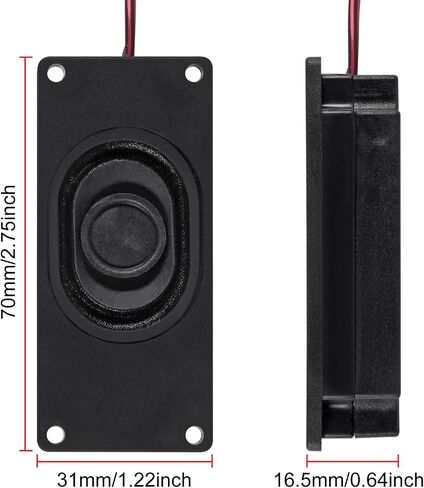 4pcs Speaker 3 Watt 8 Ohm Mini Speaker 8ohm 3w Loundspeaker Micro Speaker for Arduino with JST-PH2.0 Interface for Small Electronic Projects Advertising Machines LCD TV Monitors in Saudi Arabia