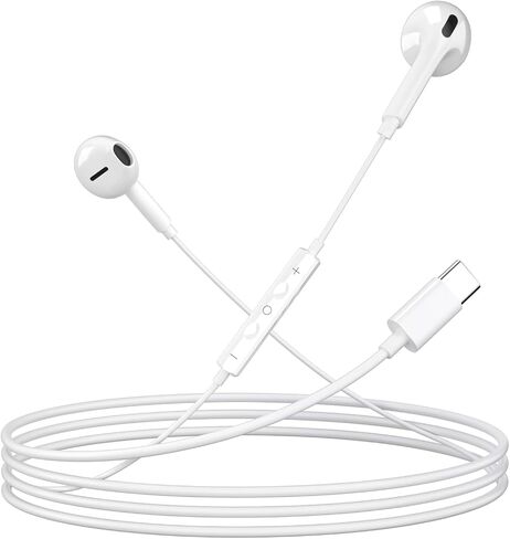 USB C Wired Headphone for iPhone：Headphones with USB-C Plug, Wired Ear Buds with Built-in Remote to Control Music, Phone Calls, and Volume[4Pack] in Saudi Arabia