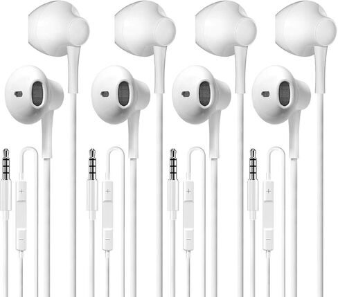 USB C Wired Headphone for iPhone：Headphones with USB-C Plug, Wired Ear Buds with Built-in Remote to Control Music, Phone Calls, and Volume[4Pack] in Saudi Arabia