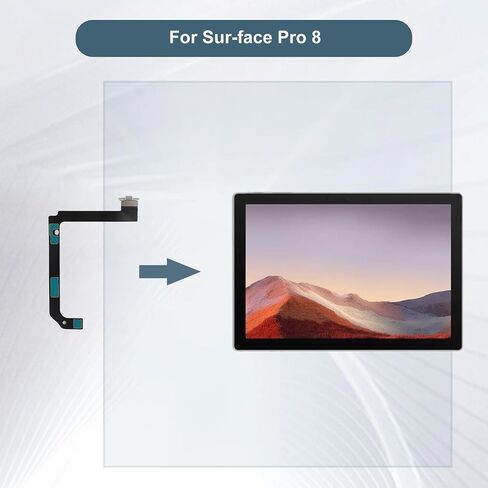 كابل مرن بديل للوحة المفاتيح متوافق مع Microsoft Surface Pro 8 1983 (أبيض) in Saudi Arabia