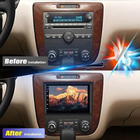 Android 14 Double Din Car Stereo ترقية راديو لسيارة شيفروليه إمبالا 2006-2012، شاشة لمس 10.1 بوصة لاسلكية Carplay Android Auto GPS WiFi Bluetooth RDS DSP SWC Mirrorlink Mic كاميرا احتياطية in Kuwait