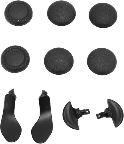 Dpofirs Game Thumb Control Controller and Paddles Kit, 6 x Joystick Grips, 4 x Paddles (Black) in Saudi Arabia