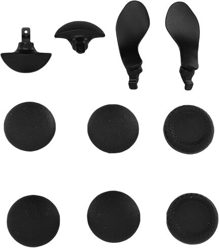 Dpofirs Game Thumb Control Controller and Paddles Kit, 6 x Joystick Grips, 4 x Paddles (Black) in Saudi Arabia
