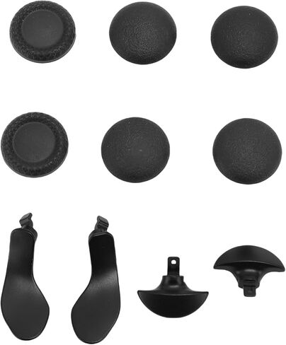 Dpofirs Game Thumb Control Controller and Paddles Kit, 6 x Joystick Grips, 4 x Paddles (Black) in Saudi Arabia