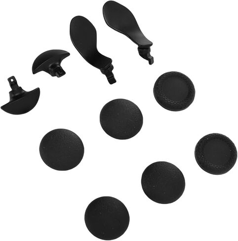 Dpofirs Game Thumb Control Controller and Paddles Kit, 6 x Joystick Grips, 4 x Paddles (Black) in Saudi Arabia