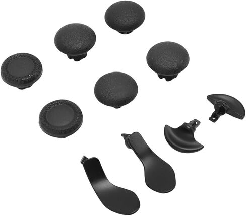 Dpofirs Game Thumb Control Controller and Paddles Kit, 6 x Joystick Grips, 4 x Paddles (Black) in Saudi Arabia