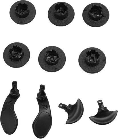Dpofirs Game Thumb Control Controller and Paddles Kit, 6 x Joystick Grips, 4 x Paddles (Black) in Saudi Arabia