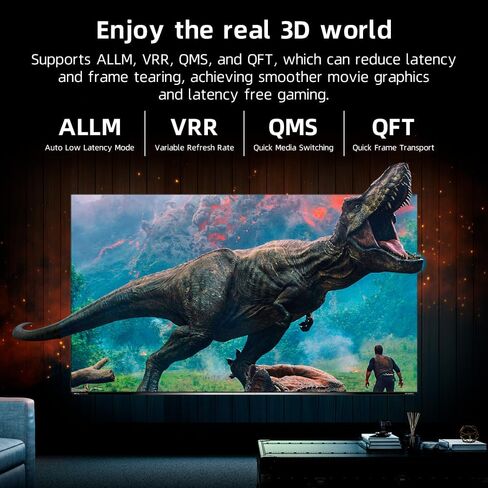 كابل ألياف بصرية HDMI 8K بطول 100 قدم، 4K120 8K@60 هرتز كابل HDMI 2.1، كابل صوت HDMI بصري فائق السرعة 48 جيجابت في الثانية سلك HDMI، eARC HDR10 HDCP 2.2 متوافق مع جهاز عرض PS5 Xbox TV in Kuwait