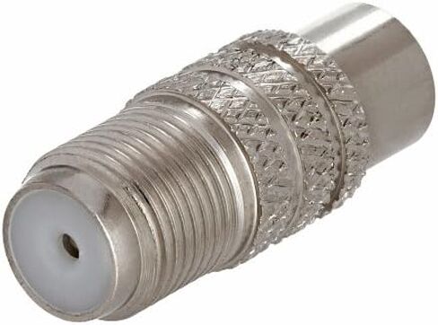 Cmple - RCA ذكر إلى F-نوع أنثى محول مقرنة كابل محوري M / C، كروم in Kuwait