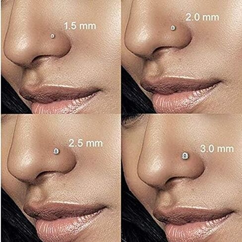 longita 6mm 8mm 18g حدوث حصان خاتم للنساء الحذاء الجوهري المزدوج حلقة الأنف هوب الجراحي in Kuwait