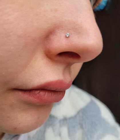 longita 6mm 8mm 18g حدوث حصان خاتم للنساء الحذاء الجوهري المزدوج حلقة الأنف هوب الجراحي in Kuwait