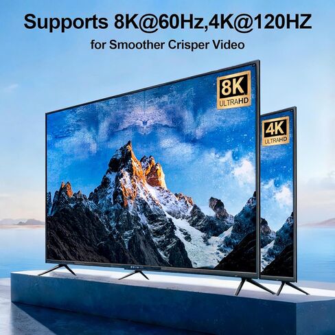 Mini HDMI to HDMI Adapter 2-Pack, 8K@60Hz 4K@144Hz 2K@240Hz, Gold-Plated Converter with 48Gbps HDMI 2.1 High-Speed, Bidirectional Adapter for DSLR Camera, Tablet, Laptop, HDTV, Projector, PS5, Xbox in Saudi Arabia