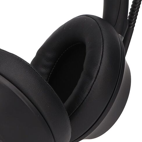 PC Headphones, Clear Sound Plug and Play Noise Cancellation USB Gaming Headset for Call Centers in Saudi Arabia