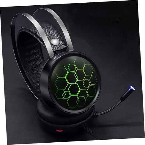 Gadpiparty Wired Gaming Headset Noise-Cancelling Microphone RGB Lighting Over-Ear Design for Computer Console and Laptop Comfortable Soft Ear Pads for Extended Gaming Sessions in Saudi Arabia