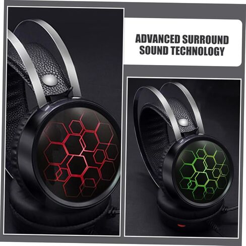 Gadpiparty Wired Gaming Headset Noise-Cancelling Microphone RGB Lighting Over-Ear Design for Computer Console and Laptop Comfortable Soft Ear Pads for Extended Gaming Sessions in Saudi Arabia