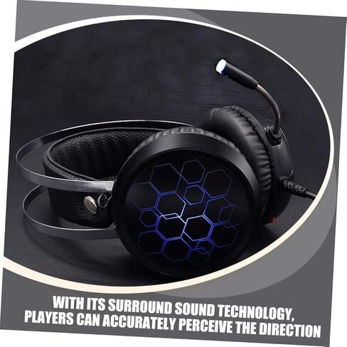 Gadpiparty Wired Gaming Headset Noise-Cancelling Microphone RGB Lighting Over-Ear Design for Computer Console and Laptop Comfortable Soft Ear Pads for Extended Gaming Sessions in Saudi Arabia